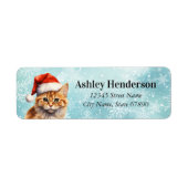 Kat Return Address Labels (Voorkant)