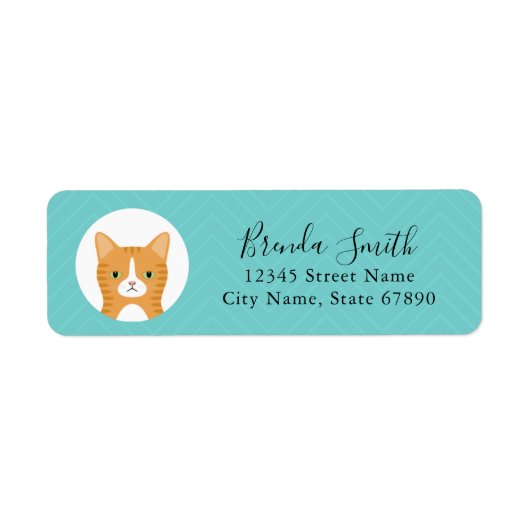 Kat Return Address Labels (Voorkant)