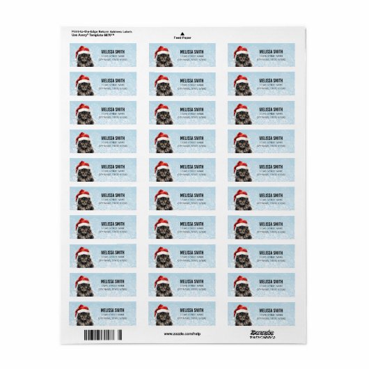 Kat Return Address Labels (Full Sheet)