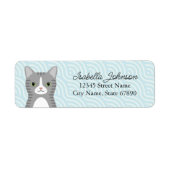 Kat Return Address Labels (Voorkant)