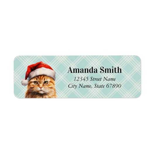 Kat Return Address Labels (Voorkant)