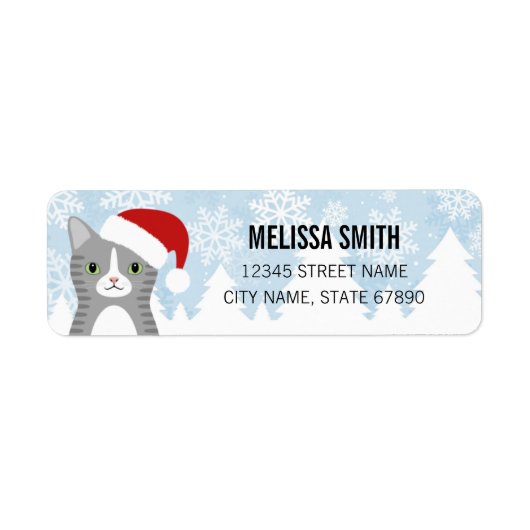 Kat Return Address Labels (Voorkant)