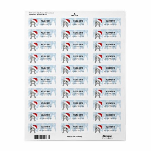 Kat Return Address Labels (Full Sheet)