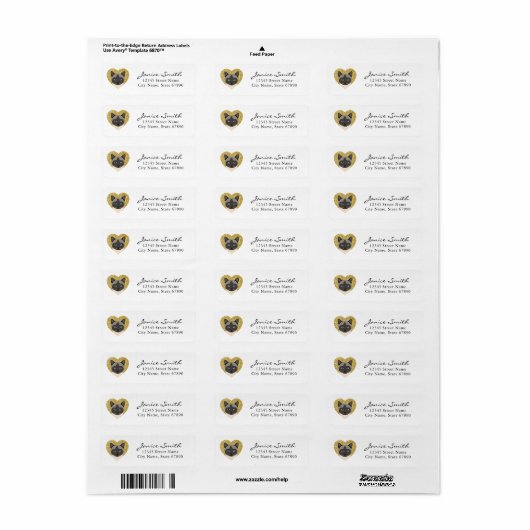 Kat Return Address Labels (Full Sheet)