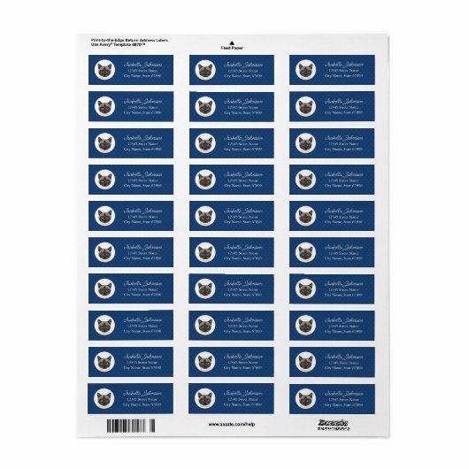 Kat Return Address Labels (Full Sheet)