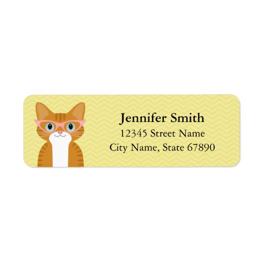 Kat Return Address Labels (Voorkant)