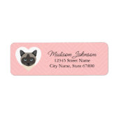 Kat Return Address Labels (Voorkant)