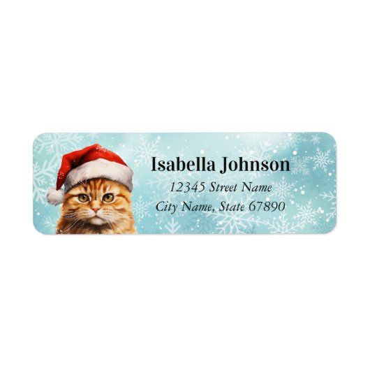Kat Return Address Labels (Voorkant)