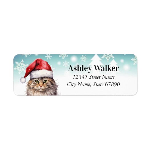 Kat Return Address Labels (Voorkant)