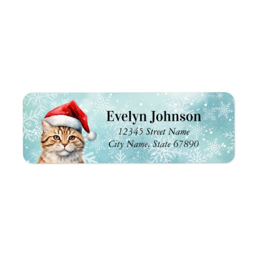 Kat Return Address Labels (Voorkant)