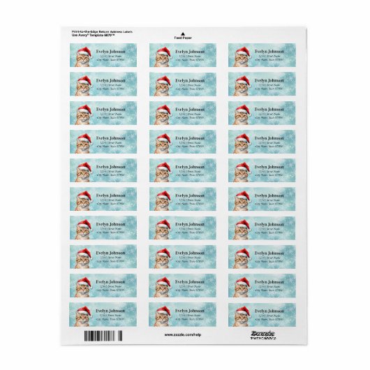 Kat Return Address Labels (Full Sheet)