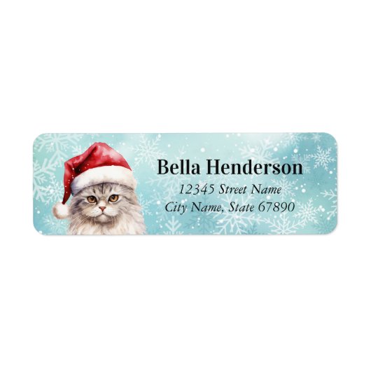 Kat Return Address Labels (Voorkant)