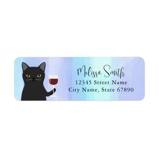 Kat Return Address Labels (Voorkant)