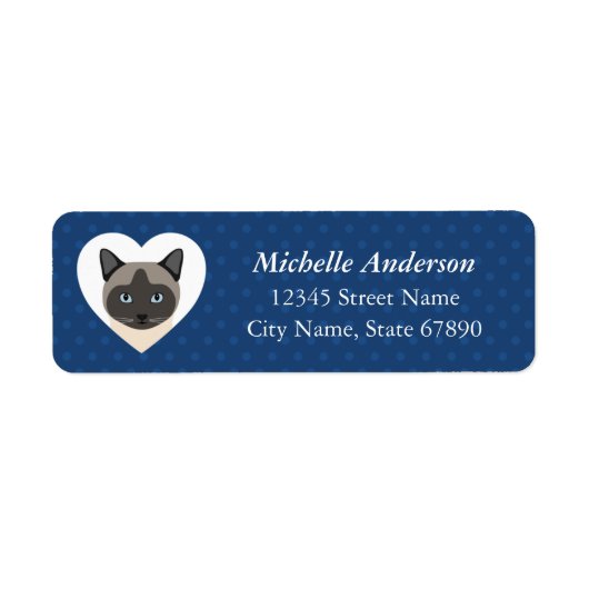 Kat Return Address Labels (Voorkant)