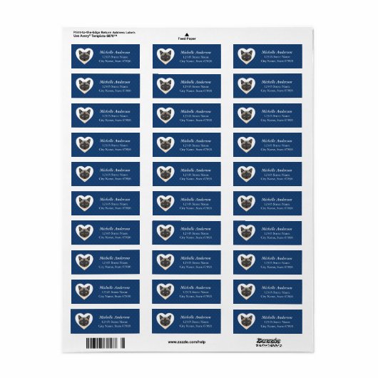 Kat Return Address Labels (Full Sheet)