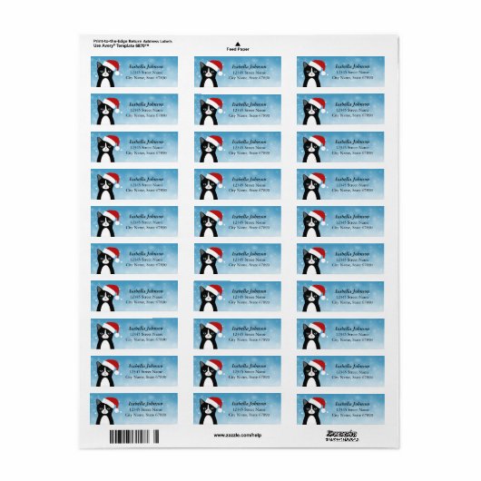 Kat Return Address Labels (Full Sheet)