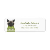 Kat Return Address Labels (Voorkant)