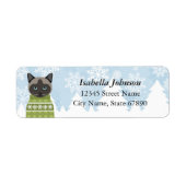 Kat Return Address Labels (Voorkant)