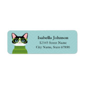 Kat Return Address Labels (Voorkant)