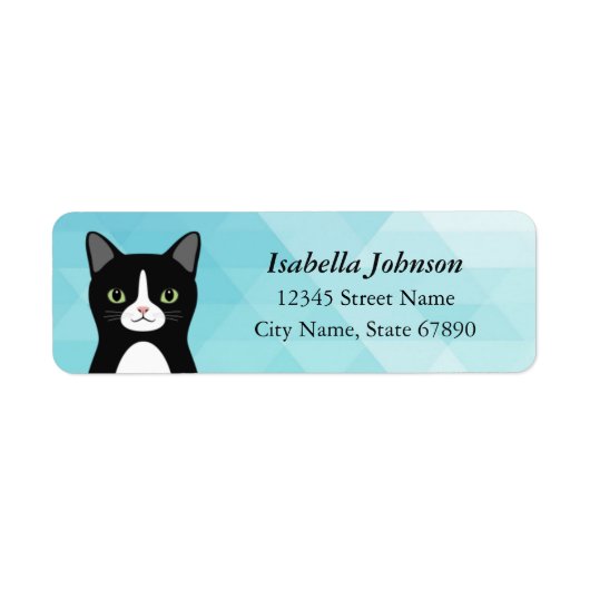 Kat Return Address Labels (Voorkant)