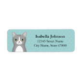 Kat Return Address Labels (Voorkant)