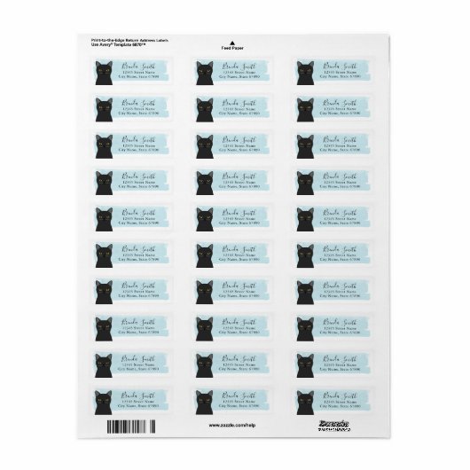Kat Return Address Labels (Full Sheet)