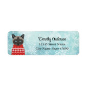 Kat Return Address Labels (Voorkant)