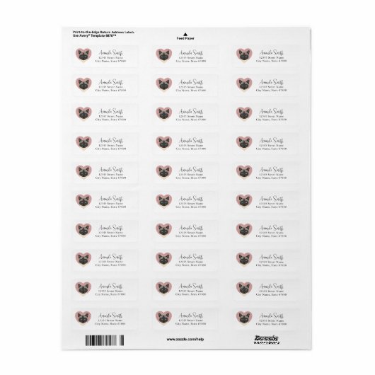 Kat Return Address Labels (Full Sheet)