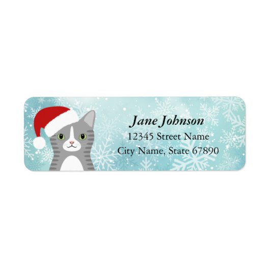 Kat Return Address Labels (Voorkant)