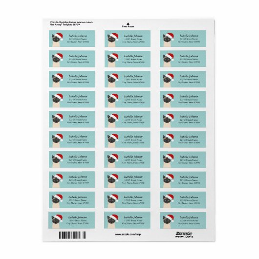 Kat Return Address Labels (Full Sheet)