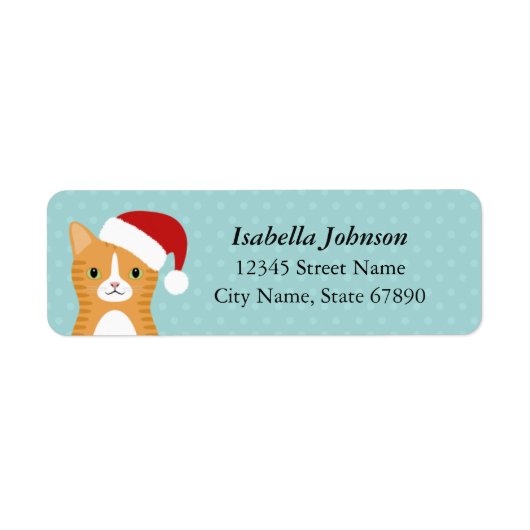 Kat Return Address Labels (Voorkant)