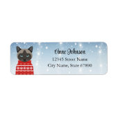 Kat Return Address Labels (Voorkant)