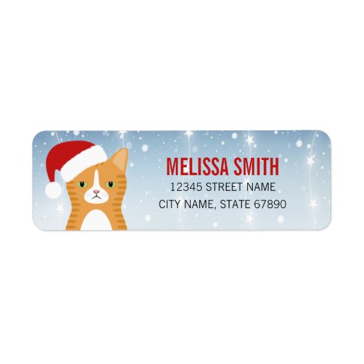 Kat Return Address Labels (Voorkant)