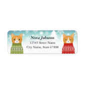 Kat Return Address Labels (Voorkant)