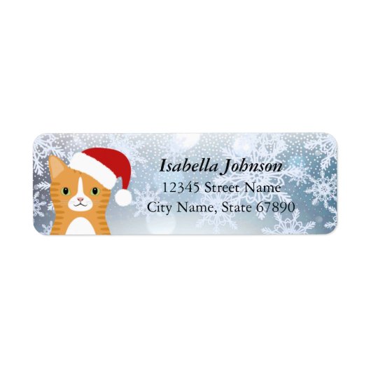 Kat Return Address Labels (Voorkant)