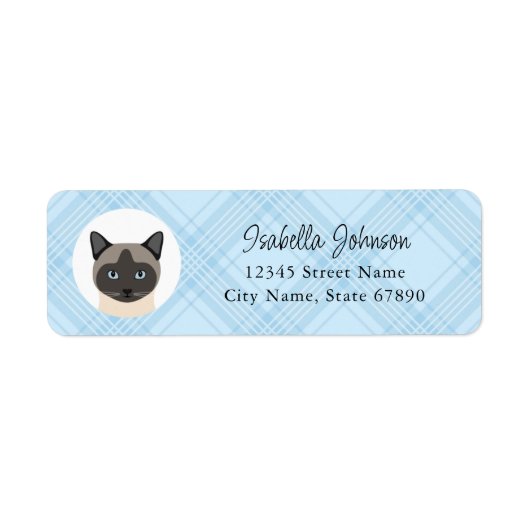 Kat Return Address Labels (Voorkant)