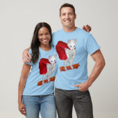 Kat Riding Bacon met superheld Kaap T-shirt (Unisex)