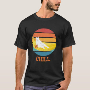 Kat rijden banaan en chill t-shirt