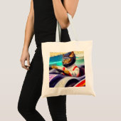 Kat rijden in een raceauto tote bag (Voorkant (product))