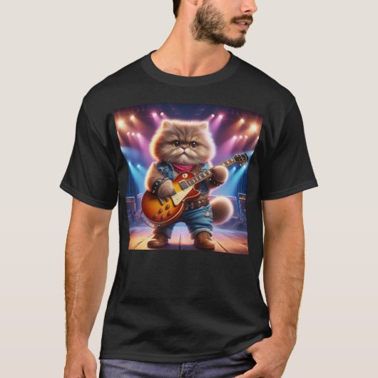 Kat Rock Out T-shirt (Voorkant)