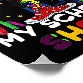 Kat-rocken IN Mijn-school-schoenen-terug Naar-scho Poster (Hoek)