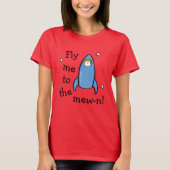 Kat Rocket vloog me naar de Mew-n. T-shirt (Voorkant)