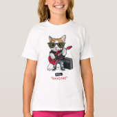 Kat Rockstar T-Shirt (Voorkant)