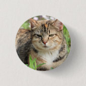 Kat Ronde Button 3,2 Cm (Voorkant)