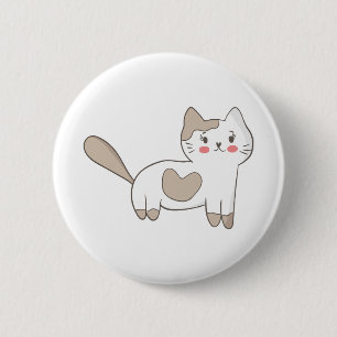 Kat Ronde Button 5,7 Cm