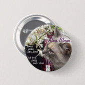 Kat Ronde Button 5,7 Cm (Voorkant /achterkant)