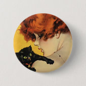 Kat Ronde Button 5,7 Cm (Voorkant)