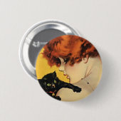 Kat Ronde Button 5,7 Cm (Voorkant /achterkant)
