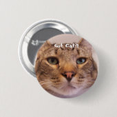 Kat Ronde Button 5,7 Cm (Voorkant /achterkant)