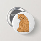 Kat Ronde Button 5,7 Cm (Voorkant /achterkant)